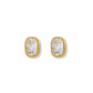Screwback Stud Earrings - Kay Clear Gold - LINNY CO WholesaleStuds