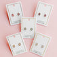 Screwback Stud Earrings - Kay Clear Silver - LINNY CO WholesaleStuds