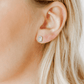 Screwback Stud Earrings - Kay Clear Silver - LINNY CO WholesaleStuds