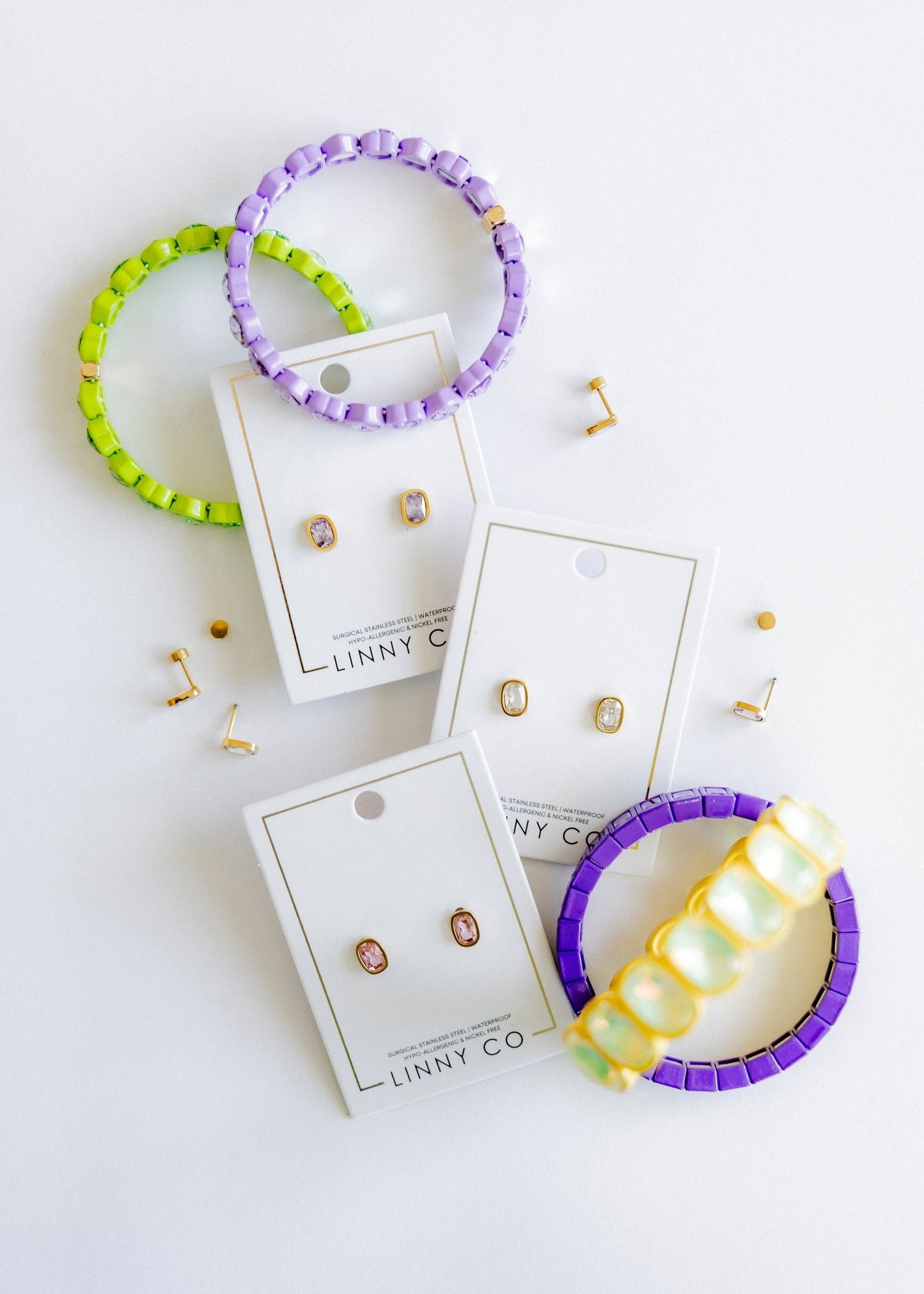 Screwback Stud Earrings - Kay Lavender - LINNY CO WholesaleStuds