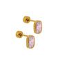 Screwback Stud Earrings - Kay Pink - LINNY CO WholesaleStuds