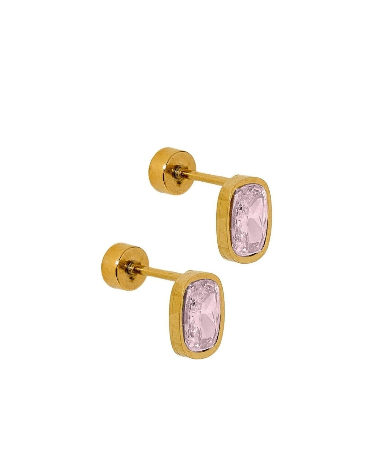 Screwback Stud Earrings - Kay Pink - LINNY CO WholesaleStuds