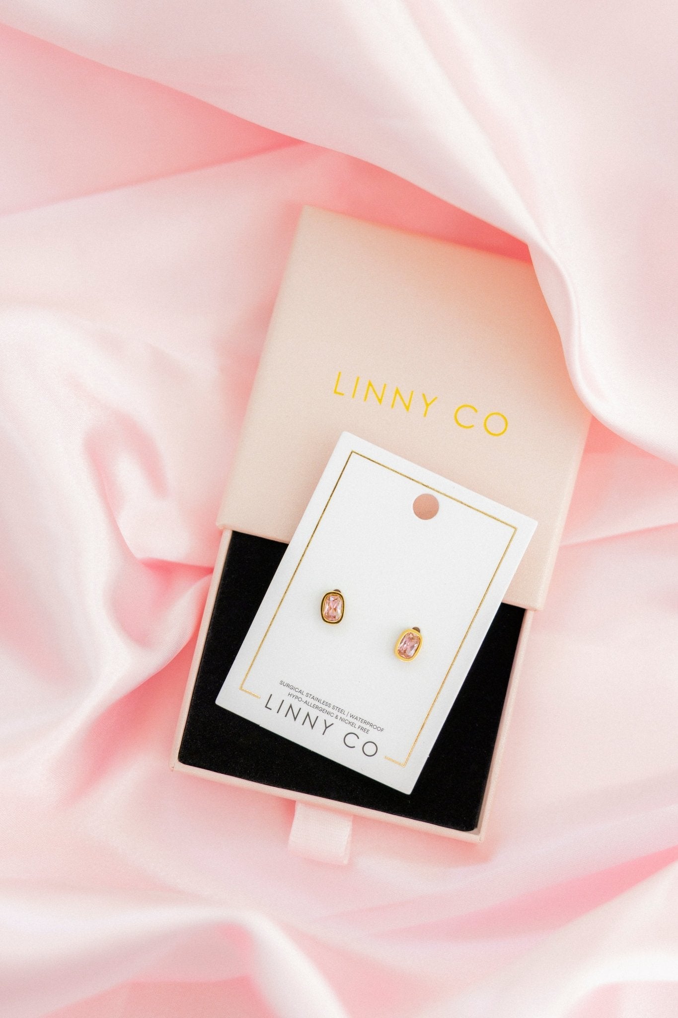 Screwback Stud Earrings - Kay Pink - LINNY CO WholesaleStuds