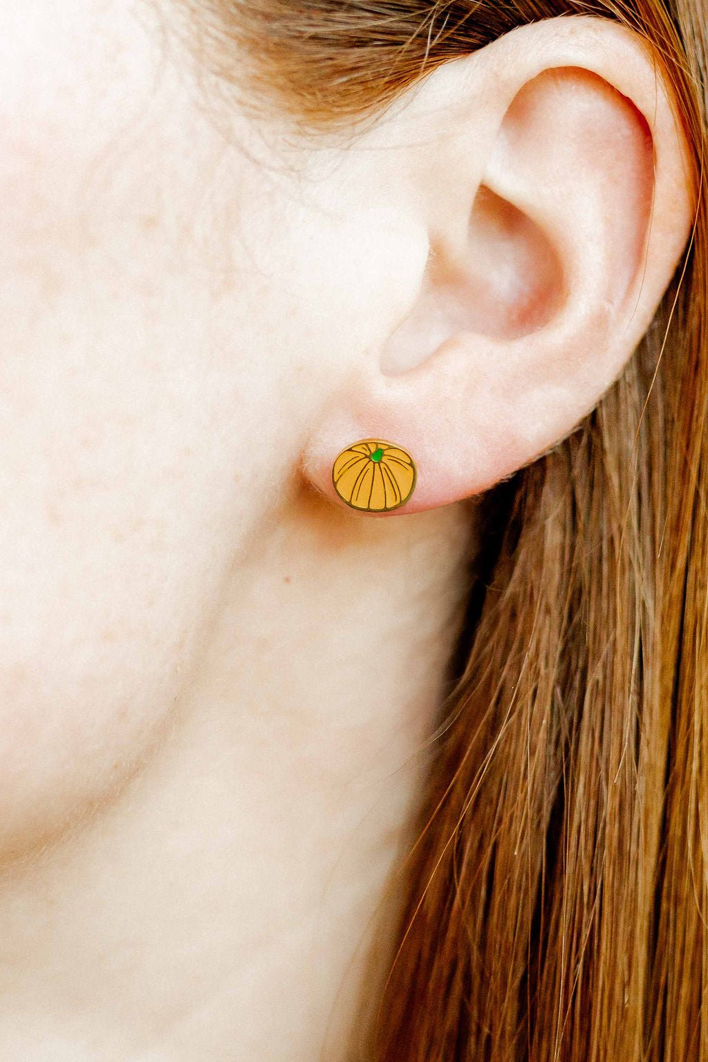 Screwback Stud Earrings - Knox Pumpkin - LINNY CO WholesaleStuds