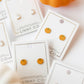 Screwback Stud Earrings - Knox Pumpkin - LINNY CO WholesaleStuds