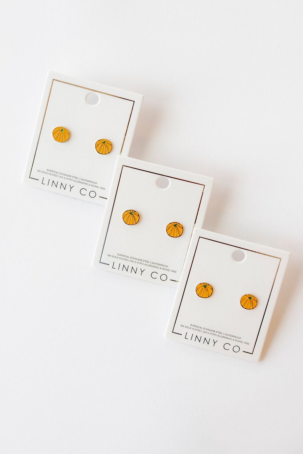 Screwback Stud Earrings - Knox Pumpkin - LINNY CO WholesaleStuds