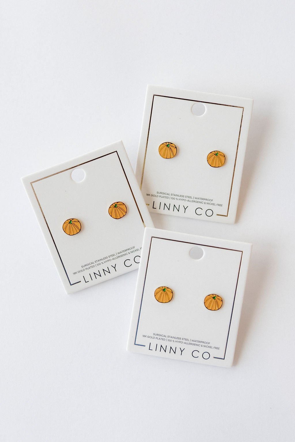 Screwback Stud Earrings - Knox Pumpkin - LINNY CO WholesaleStuds