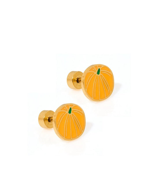 Screwback Stud Earrings - Knox Pumpkin - LINNY CO WholesaleStuds