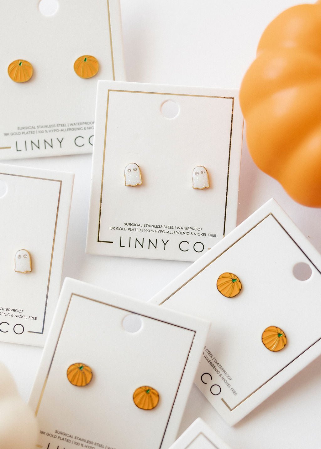 Screwback Stud Earrings - Knox Pumpkin - LINNY CO WholesaleStuds
