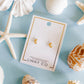 Screwback Stud Earrings - Koi Gold - LINNY CO Wholesale