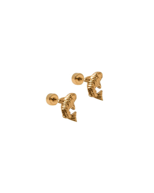 Screwback Stud Earrings - Koi Gold - LINNY CO Wholesale