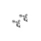 Screwback Stud Earrings - Koi Silver - LINNY CO Wholesale
