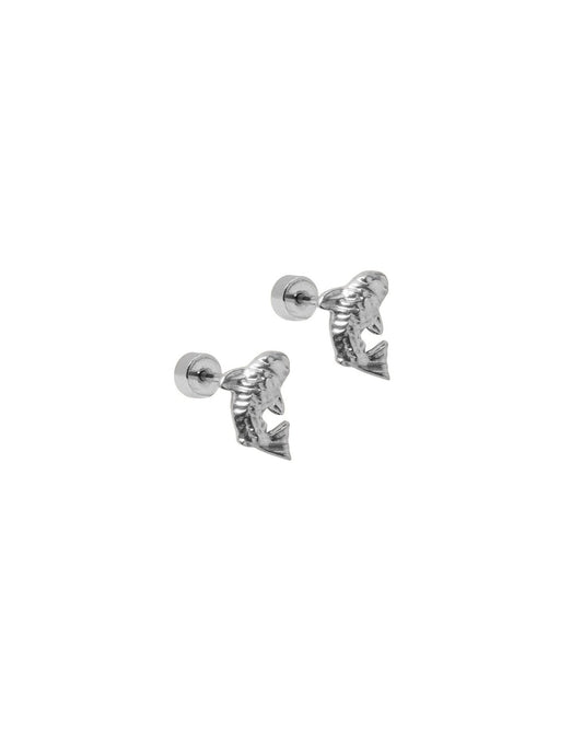 Screwback Stud Earrings - Koi Silver - LINNY CO Wholesale