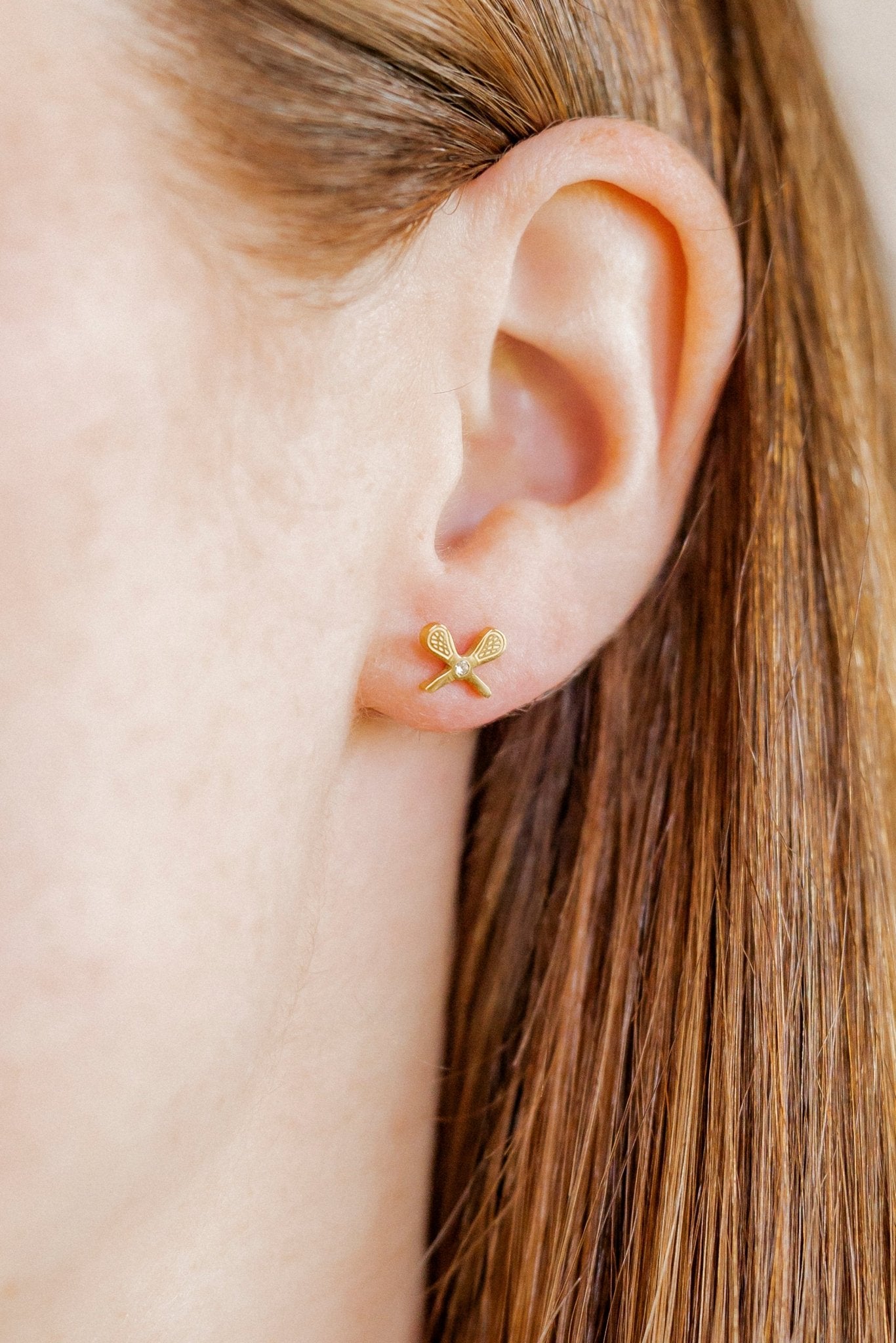 Screwback Stud Earrings - Lacrosse - LINNY CO WholesaleStuds