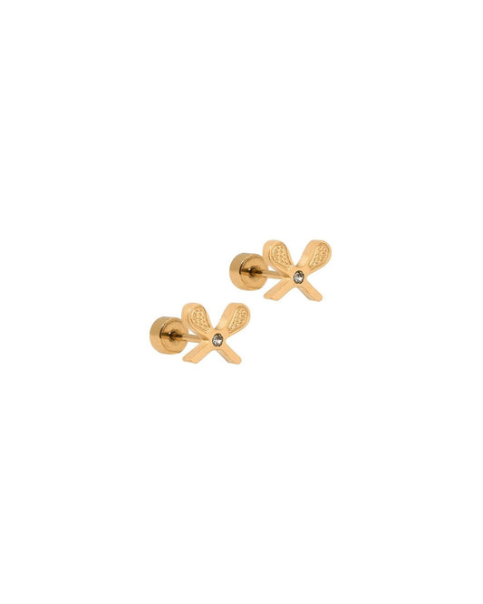 Screwback Stud Earrings - Lacrosse - LINNY CO WholesaleStuds