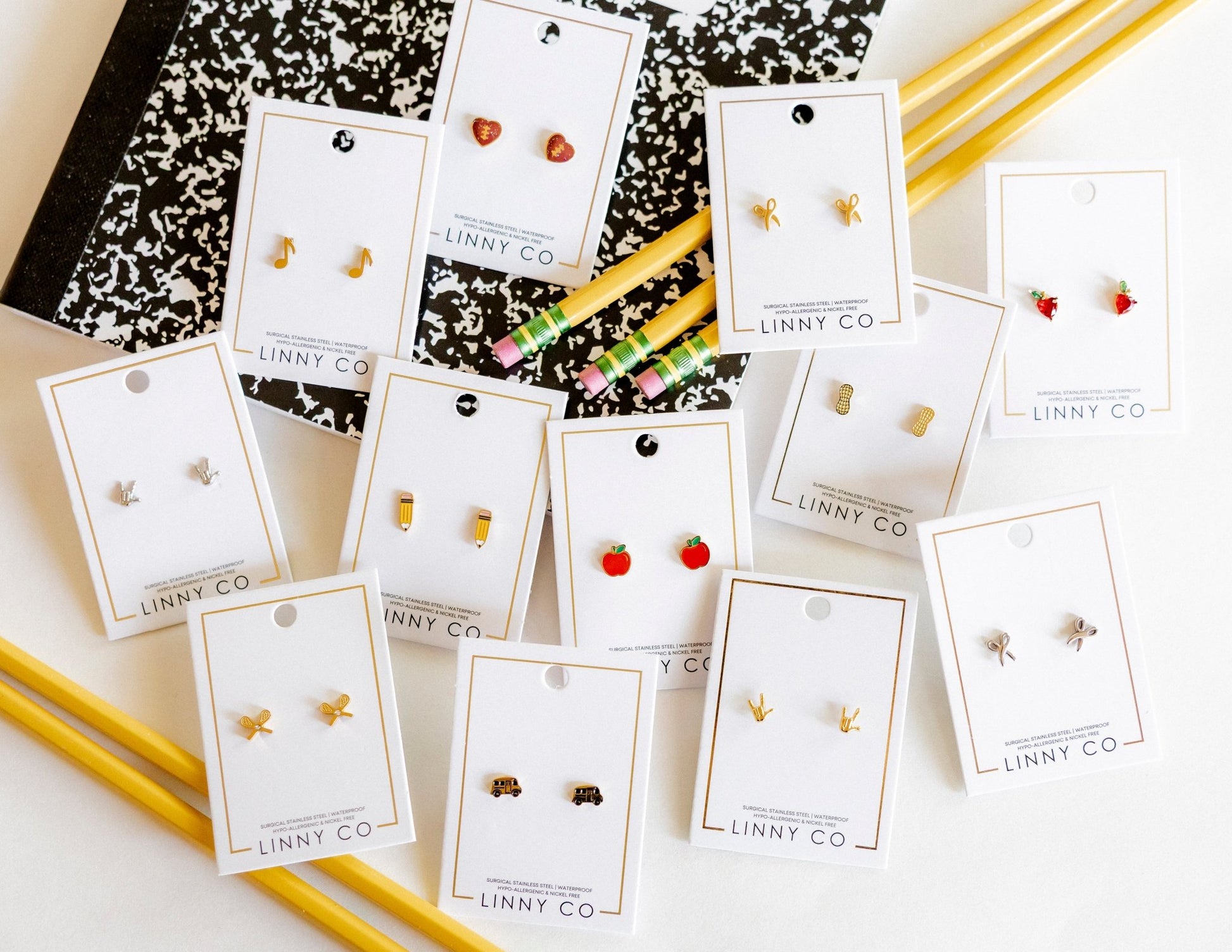 Screwback Stud Earrings - Lacrosse - LINNY CO WholesaleStuds