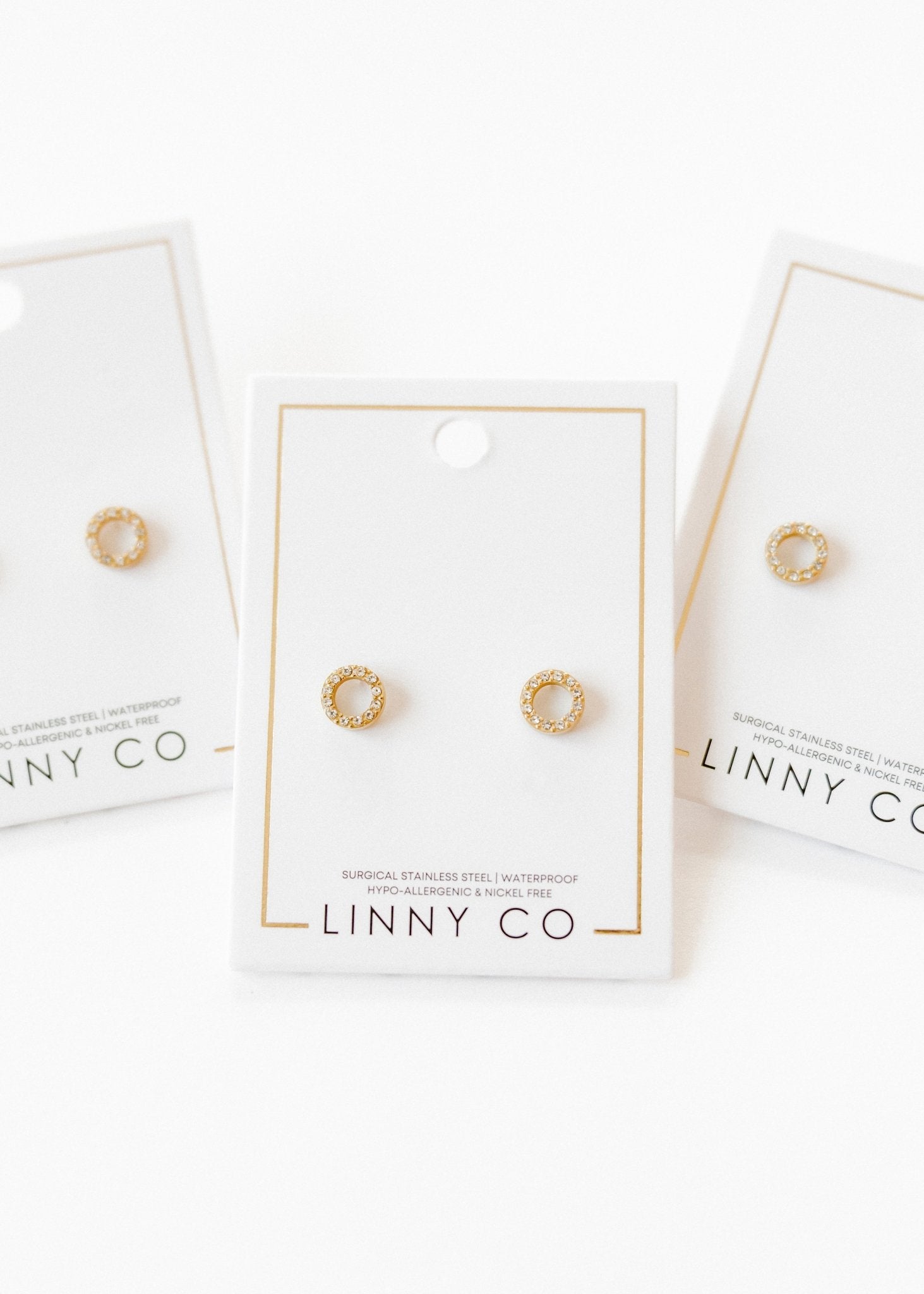 Screwback Stud Earrings - Lainey Gold - LINNY CO WholesaleStuds
