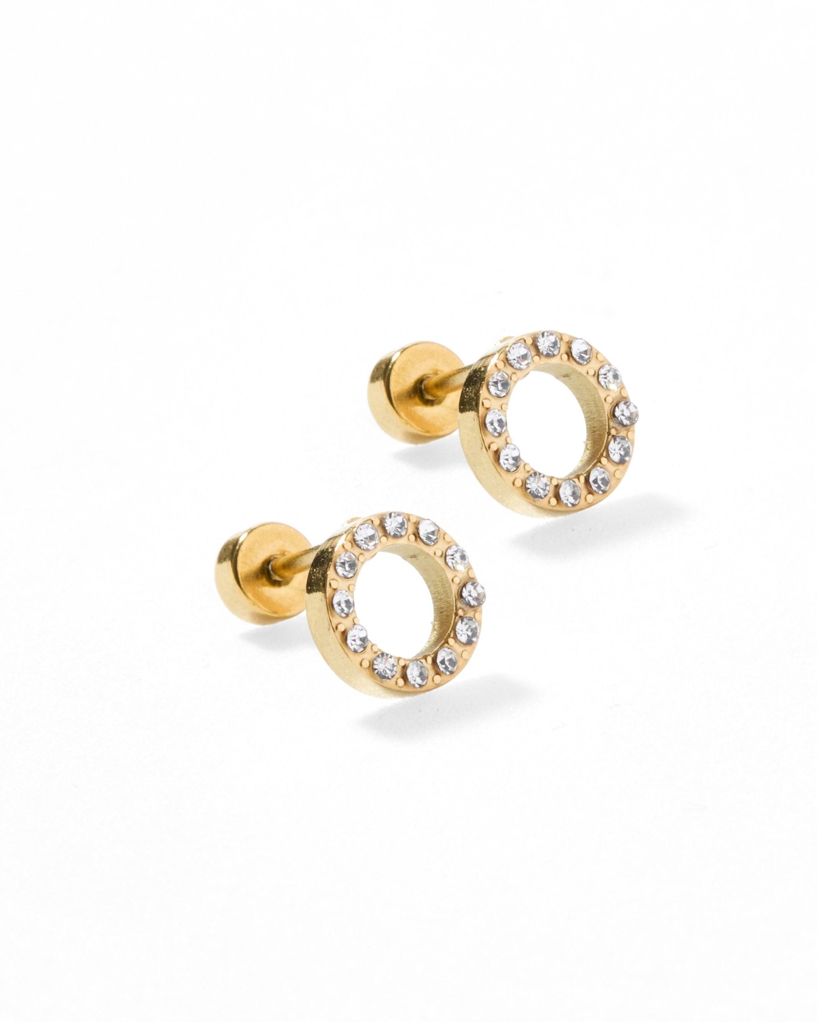 Screwback Stud Earrings - Lainey Gold - LINNY CO WholesaleStuds