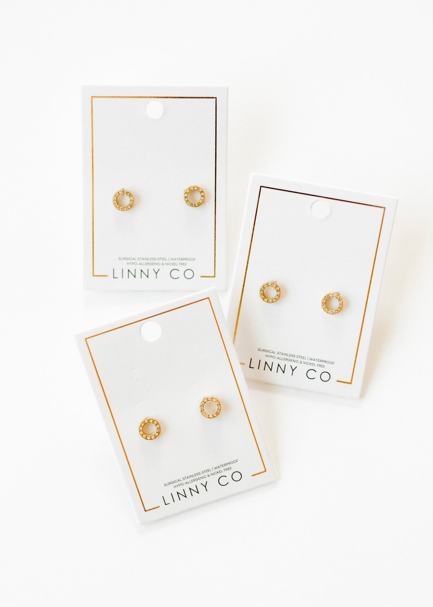 Screwback Stud Earrings - Lainey Gold - LINNY CO WholesaleStuds