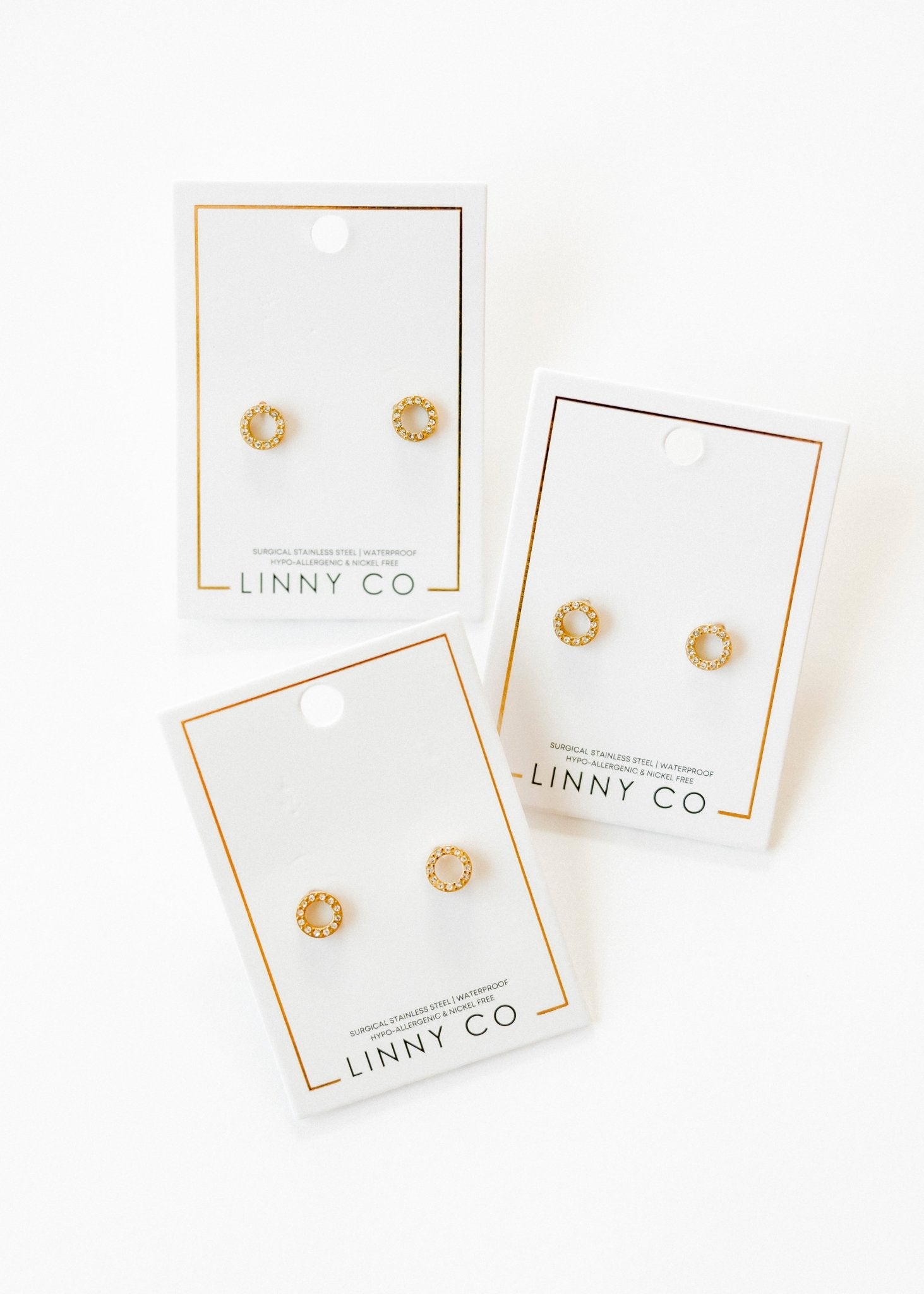 Screwback Stud Earrings - Lainey Gold - LINNY CO WholesaleStuds