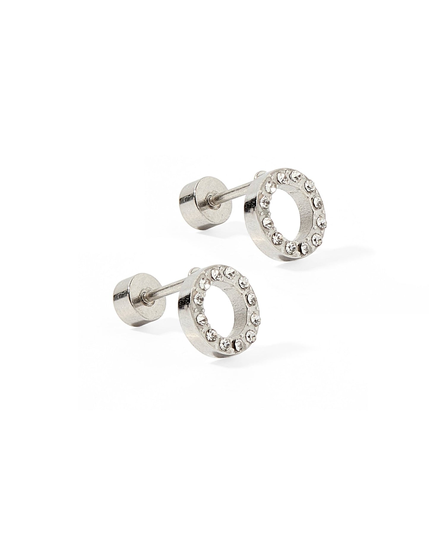Screwback Stud Earrings - Lainey Silver - LINNY CO WholesaleStuds
