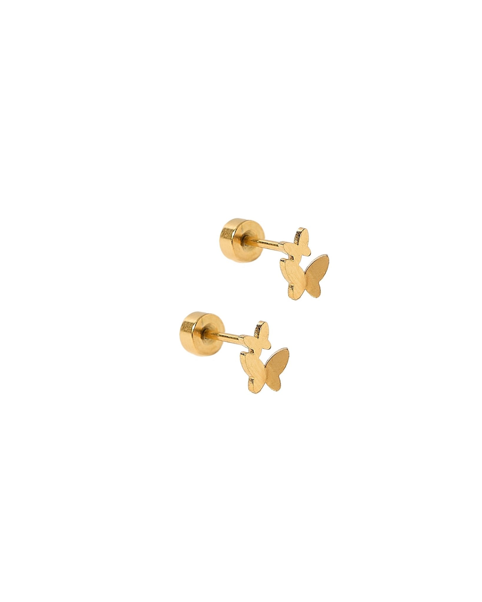 Screwback Stud Earrings - Lark Butterfly - LINNY CO WholesaleStuds