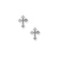 Screwback Stud Earrings - Latin Cross Silver - LINNY CO WholesaleStuds