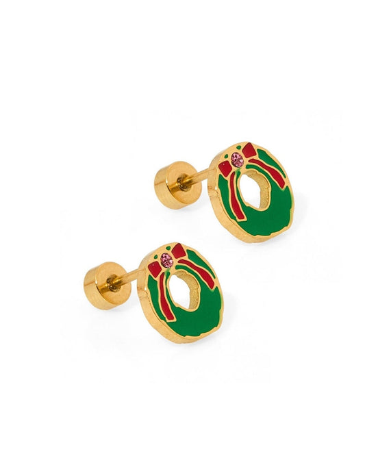Screwback Stud Earrings - Leighton Wreath - LINNY CO WholesaleStuds