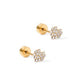 Screwback Stud Earrings - Leo Clear - LINNY CO WholesaleStuds