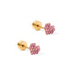 Screwback Stud Earrings - Leo Pink - LINNY CO WholesaleStuds