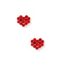 Screwback Stud Earrings - Leo Red - LINNY CO WholesaleStuds