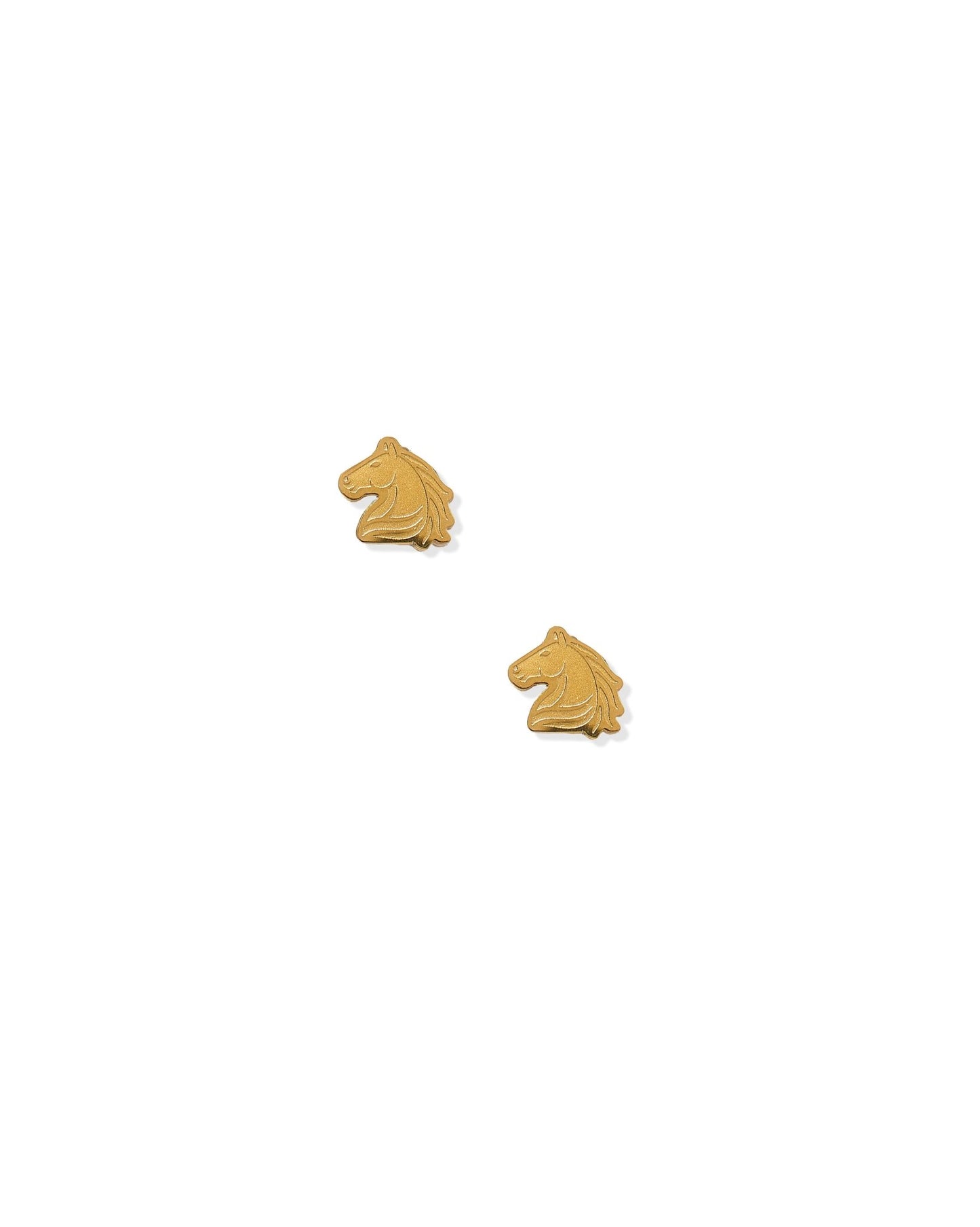 Screwback Stud Earrings - Louis Horse Gold - LINNY CO WholesaleStuds