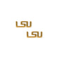 Screwback Stud Earrings - LSU Logo Gold - LINNY CO WholesaleStud