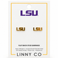 Screwback Stud Earrings - LSU Logo Gold - LINNY CO WholesaleStud