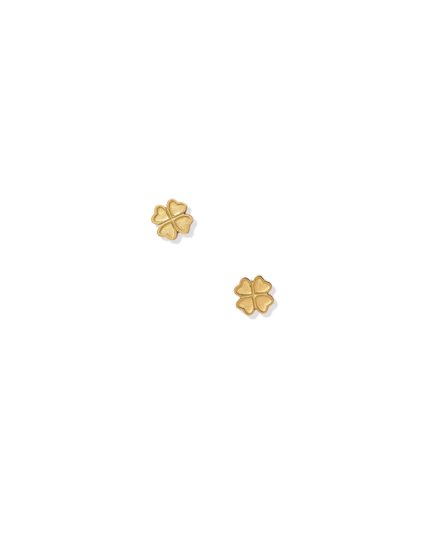 Screwback Stud Earrings - Lucky Clover Gold - LINNY CO WholesaleStuds