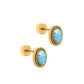 Screwback Stud Earrings - Luna Opal Blue - LINNY CO WholesaleStuds