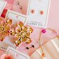Screwback Stud Earrings - Luna Opal Hot Pink - LINNY CO WholesaleStuds