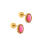 Screwback Stud Earrings - Luna Opal Hot Pink - LINNY CO WholesaleStuds