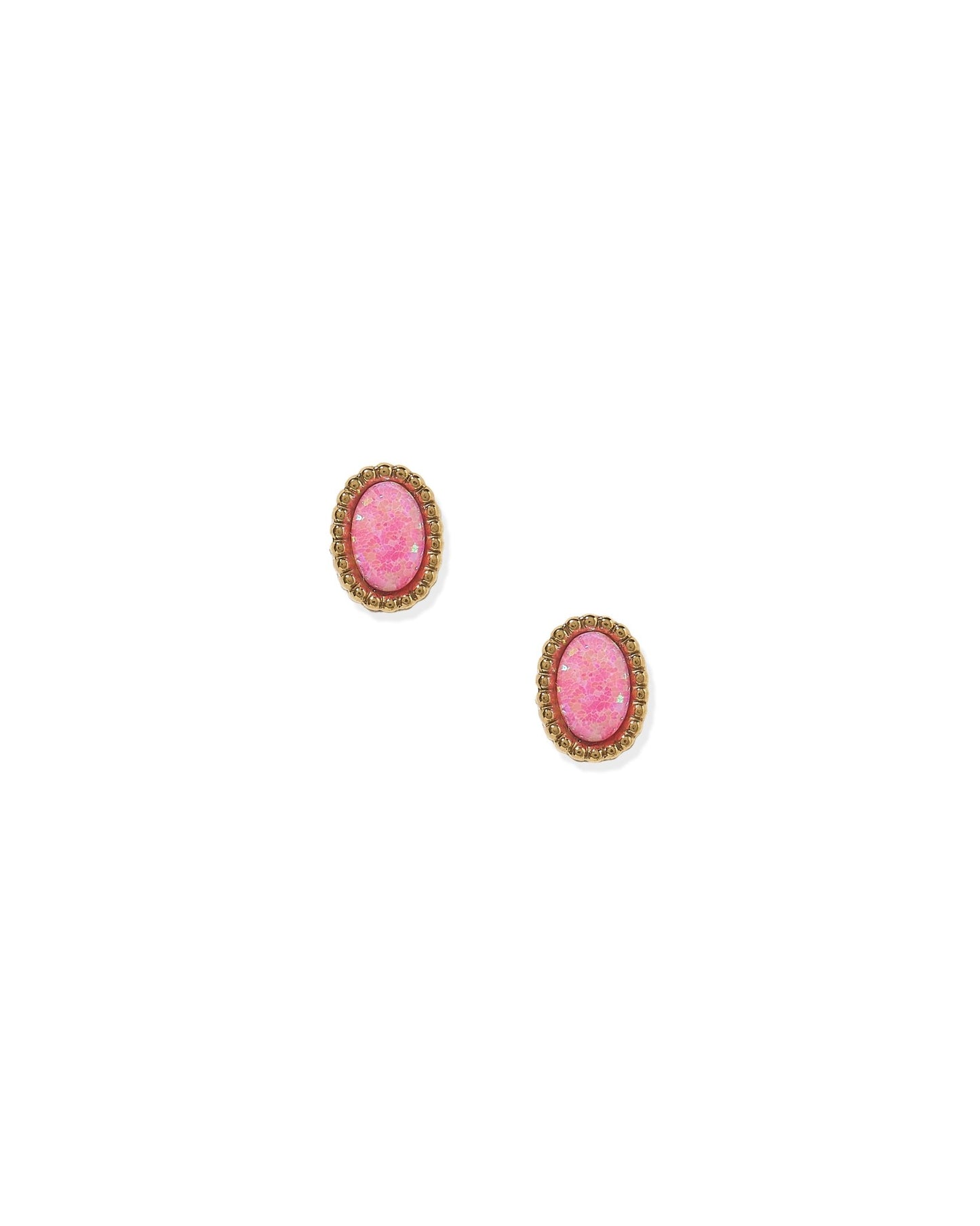 Screwback Stud Earrings - Luna Opal Hot Pink - LINNY CO WholesaleStuds