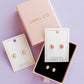 Screwback Stud Earrings - Luna Opal Hot Pink - LINNY CO WholesaleStuds