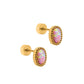 Screwback Stud Earrings - Luna Opal Light Pink - LINNY CO WholesaleStuds
