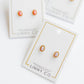 Screwback Stud Earrings - Luna Opal Light Pink - LINNY CO WholesaleStuds