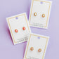 Screwback Stud Earrings - Luna Opal Light Pink - LINNY CO WholesaleStuds