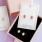 Screwback Stud Earrings - Luna Opal Light Pink - LINNY CO WholesaleStuds
