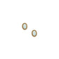 Screwback Stud Earrings - Luna Opal White - LINNY CO WholesaleStuds