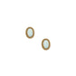 Screwback Stud Earrings - Luna Opal White - LINNY CO WholesaleStuds
