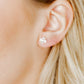 Screwback Stud Earrings Lux - Candy Clover Clear - LINNY CO WholesaleStuds