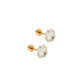 Screwback Stud Earrings Lux - Candy Clover Clear - LINNY CO WholesaleStuds