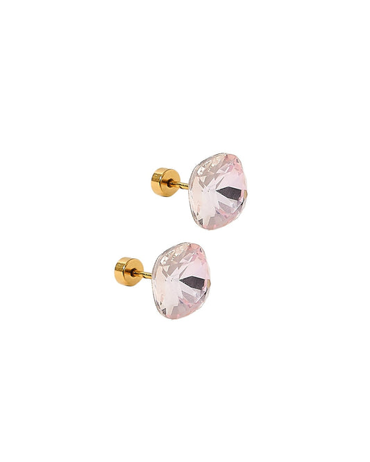 Screwback Stud Earrings Lux - Kit Baby Pink - LINNY CO WholesaleStuds