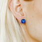 Screwback Stud Earrings Lux - Kit Cobalt Blue - LINNY CO WholesaleStuds
